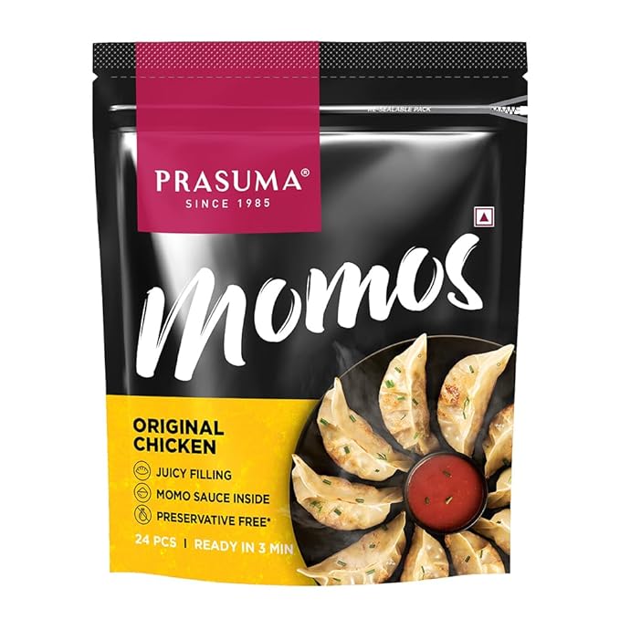 Prasuma Original Chicken Momos [24 Pieces]