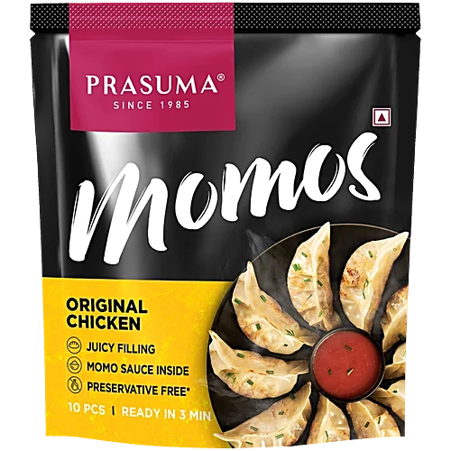 Prasuma Original Chicken Momos [10 Pieces]