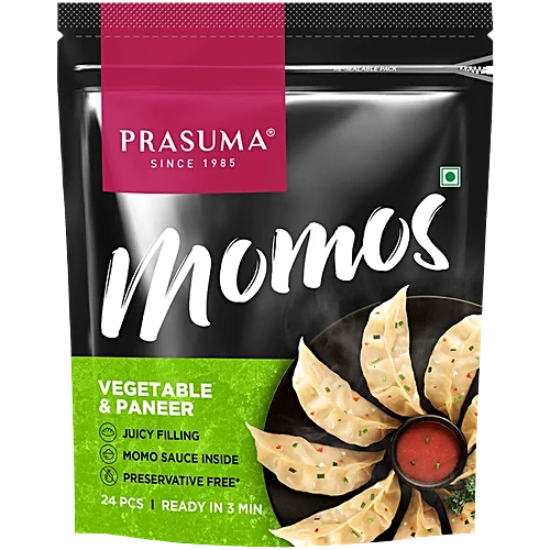 Prasuma Vegetable & Paneer  Momos [24 Pieces]