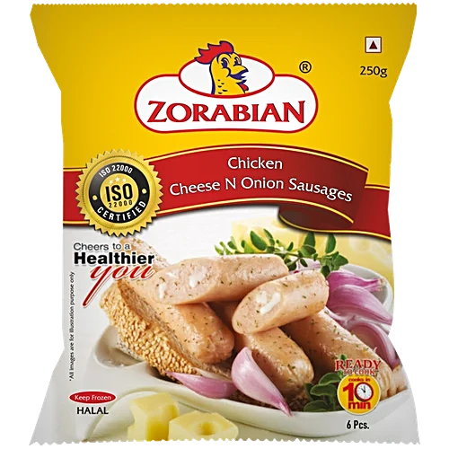 Zorabian Chicken Cheese N Onion Sausages [250 Gms]