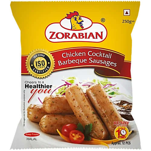 Zorabian Chicken Cocktail Barbeque Sausages [250 Gms]