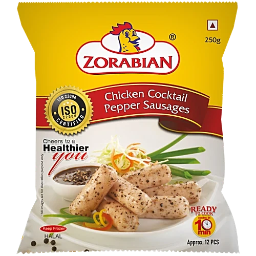 Zorabian Chicken Cocktail Pepper Sausages [250 Gms]