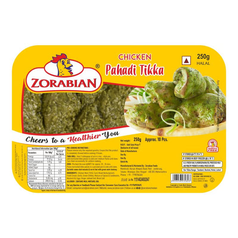 Zorabian Chicken Boneless Pahadi Marinate [250 Gms]