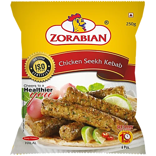Zorabian Chicken Seekh Kebab [250 Gms]