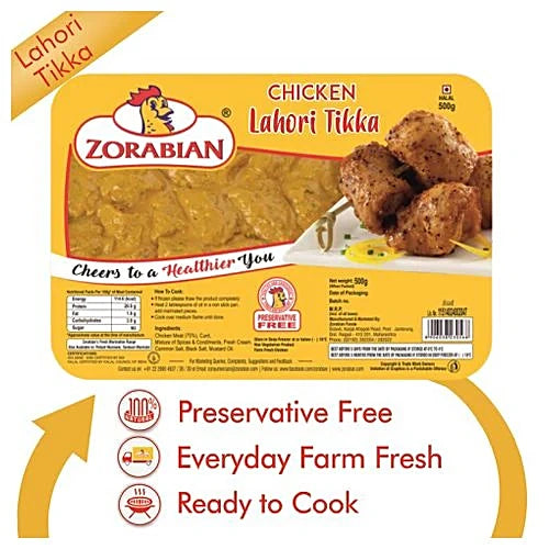 Zorabian Chicken Boneless Lahori Marinate [250 Gms]