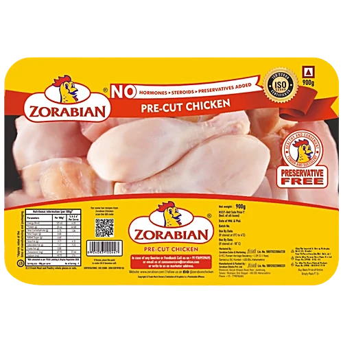 Zorabian Pre Cut Chicken Skinless [900 Gms]